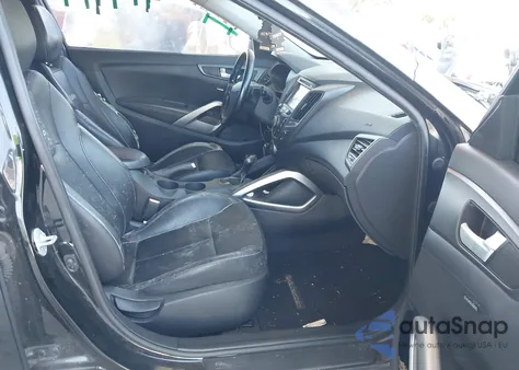 2014 Hyundai Veloster Turbo W/Black from USA, damaged, VIN KMHTC6AE0EU210837